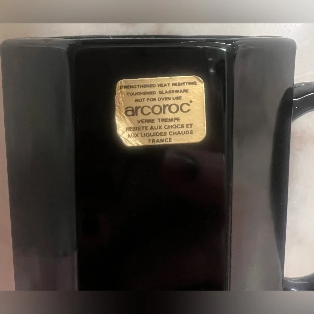 Black Octagonal Mugs Set - Picture 2 of 7